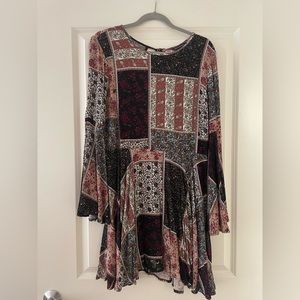 American Eagle Patchwork flowy dress